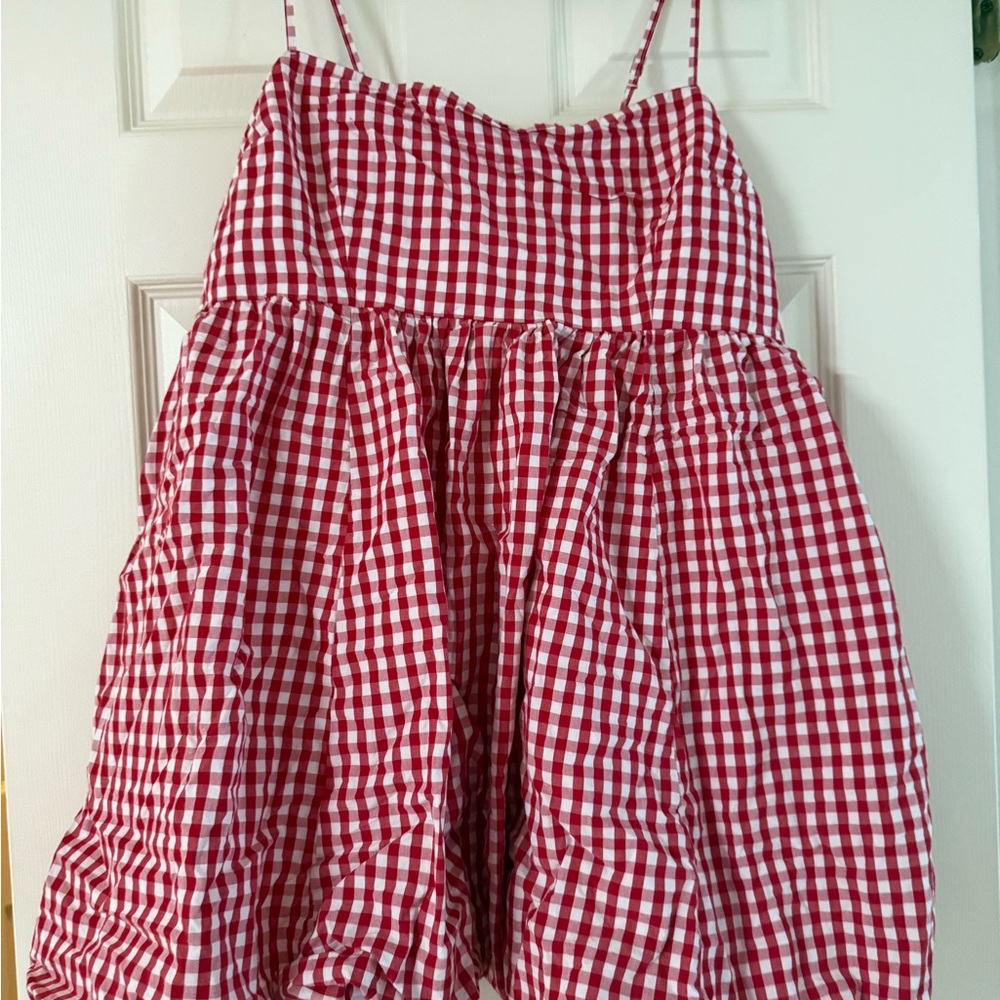 Abercrombie & Fitch Babydoll Bubble Hem Mini Dress